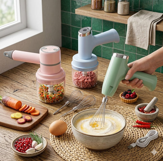 Mini Procesador Inalámbrico USB - Tu Súper Ayudante de Cocina