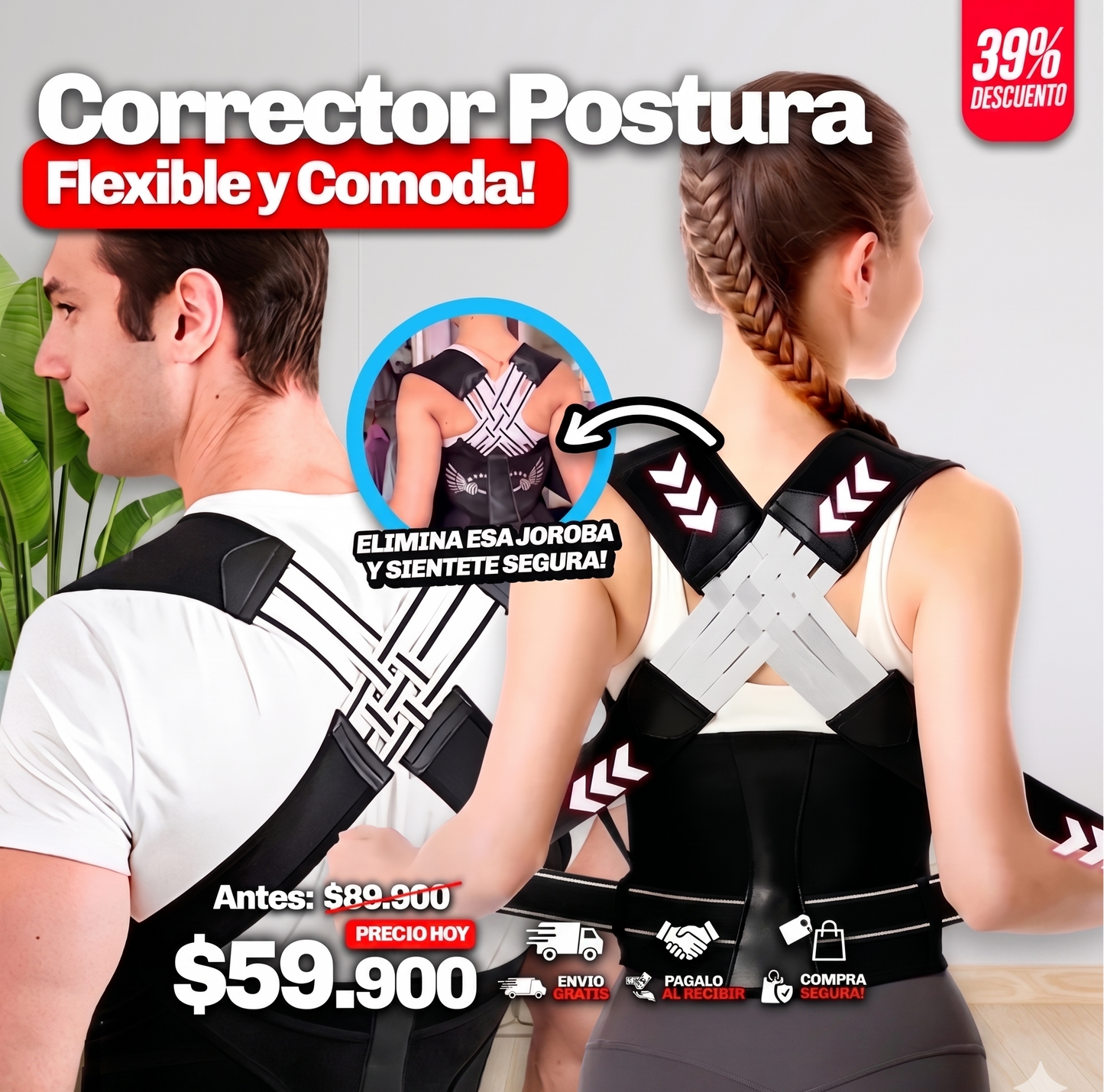 CORRECTOR POSTURA FLEX - ¡Envío Gratis + Pago Contra Entrega!