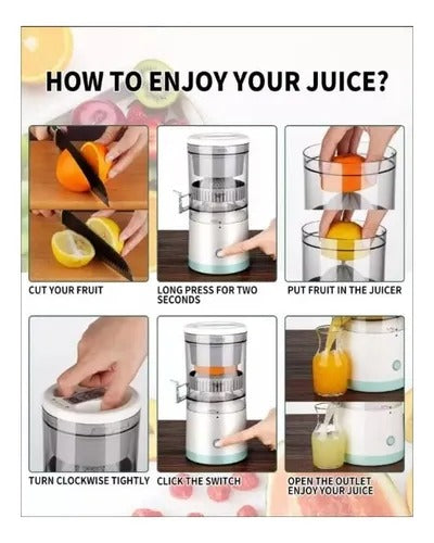 Exprimidor Automático Portátil: Desayunos Deliciosos en Segundos